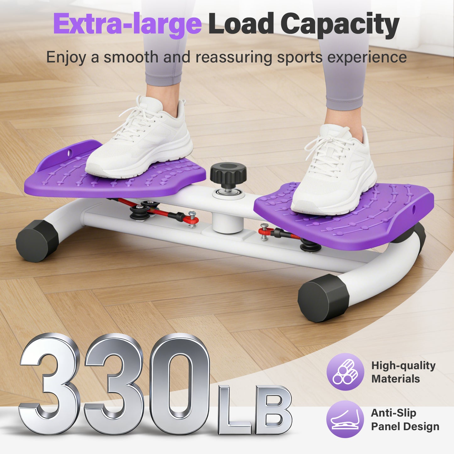 Slim Waist Twister, Waist Twister Machine, Core Workout Board for Women, Home Gym Equipment for Hourglass Figure & Love Handle Reduction, Purple