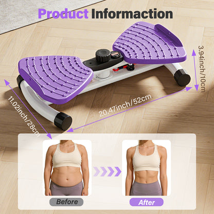 Waist Twister Machine, Silent Ab Toner Machine with LED Screen, Core Workout Board for Women, Home Gym Equipment for Hourglass Figure & Love Handle Reduction