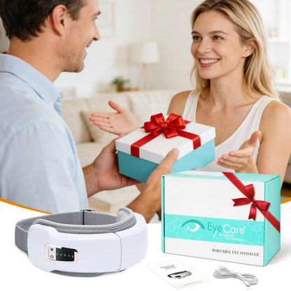 CATGOOD Eye Massager with heat for migraines and eye strain， eye mask massager with bluetooth music, ralaxing gifts for Man/woman, 5 Modes Sleep Mask