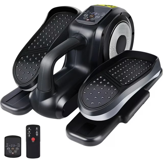 CATGOOD Under Desk Elliptical Exercise Machine, Electric Leg Exericser While Sitting for Seniors, Pedal Ellipse Exerciser with Remote Control, Portable Training Equipment for Home
