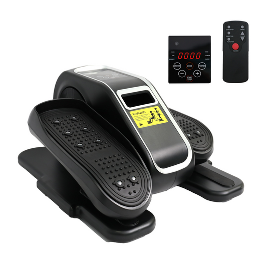 CATGOOD Under Desk Elliptical, Portable Seated Elliptical with Remote Control, 12 Adjustable Speeds Ellipse Leg Excerciser, Dual Modes Elliptical Machine for Seniors