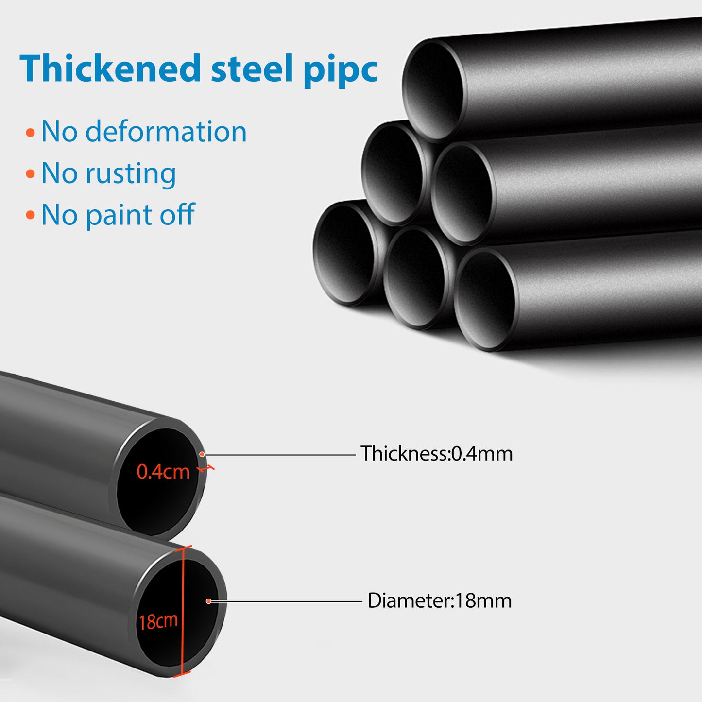 Clothes Rack for Hanging Clothes, Double Rods Clothes Rack with Wheels, Multi-functional Clothing Rack for Bedroom, 4 Hooks