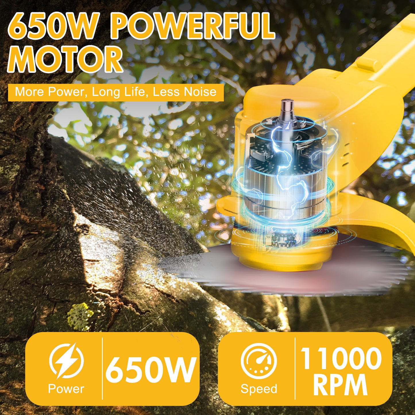 24V 3-in-1 Cordless Weed Wacker with Wheels, Cordless Grass Trimmer with 1*2000mAh Battery Powered Lawn Garden Tool